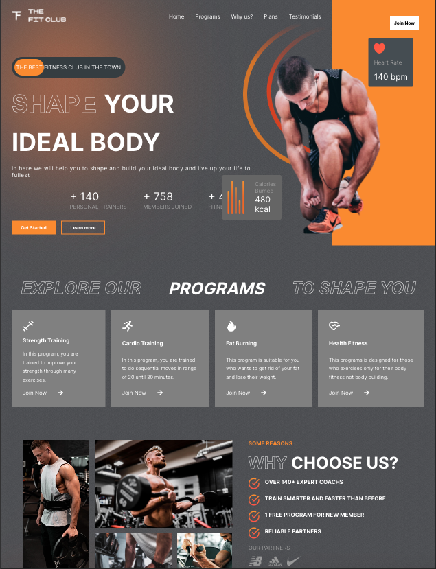 Project 'The Fit Club'