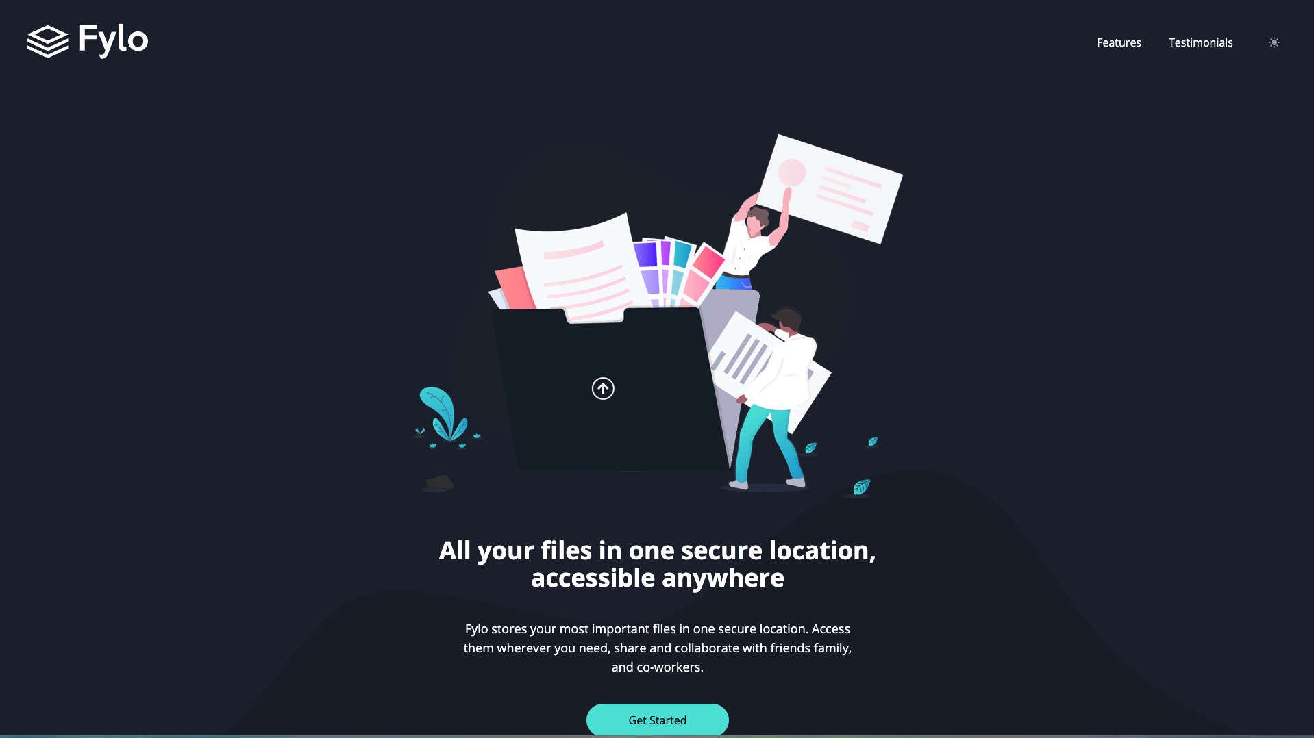 Responsive Landing Page 'Fylo!'